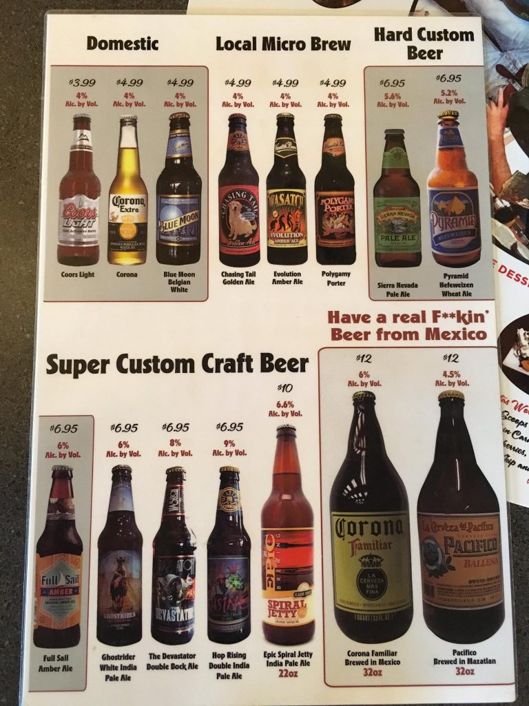 Beer selection